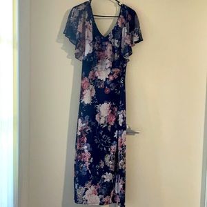 Long blue dress